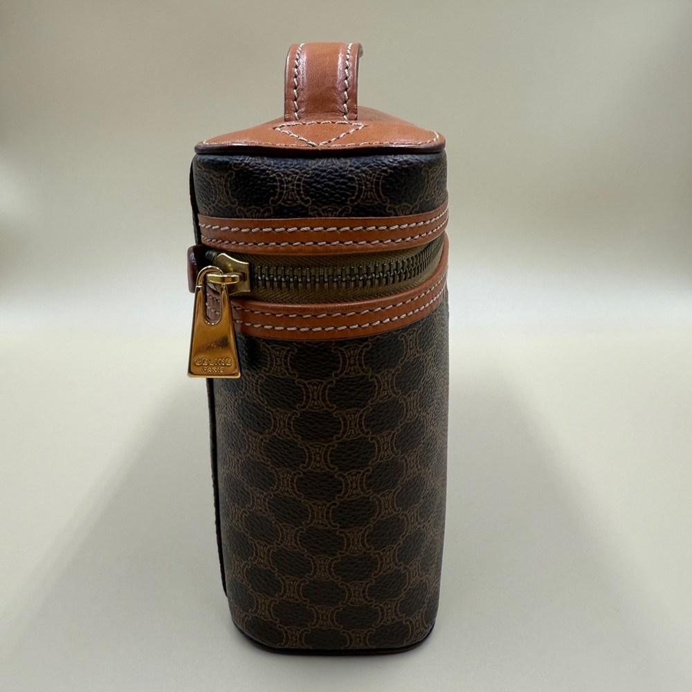 Celine Brown and Tan Cosmetic Case - Picture 5 of 15